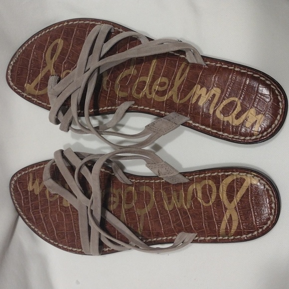 Sam Edleman Women's Georgette Brown Suede Strappy Flip Flop Sandals Sz 10M-Beach - Picture 3 of 8
